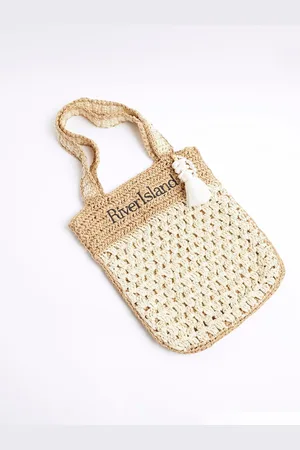 River Island Girls Raffia Shopper Bagun
