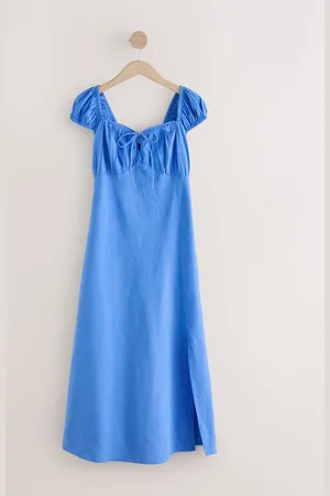 Next Robe mi-longue à manches bouffantes46