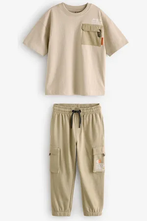 Next Utility 100% Cotton Ensemble T-shirt et Jogging Manches courtes (3-16yrs)6 ans (116cm)