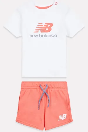 New Balance Kids 100% Cotton T-Shirt And French Terry Shorts Set9298cm