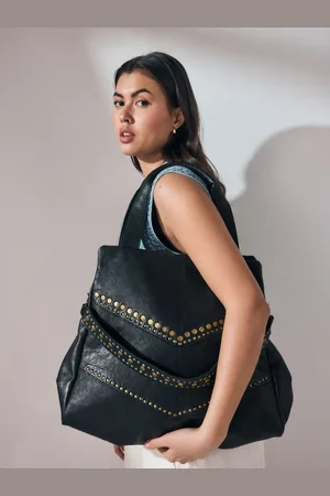 Next Sac à bandoulière en cuir cloutéun