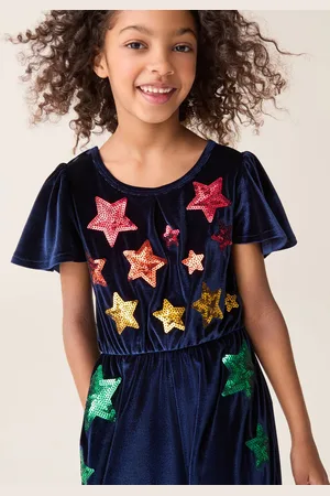 Little Bird Velvet Sequin Party Star Jumpsuit7 - 8 ans (122 - 128cm)