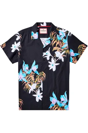 Joe Browns Tropical Fleuri Imprimé Col Revere 100% Coton ChemisesMédium