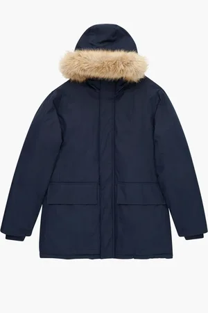 French Connection Parka longue bordée de fausse fourrureM