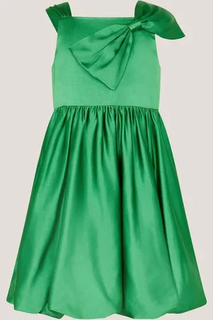 Monsoon Freya Bow Strap Satin Party Dress128134cm