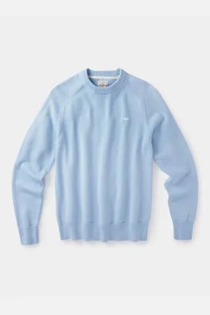 Aubin Blue Leverton Crew 100% Organic Cotton JumperM