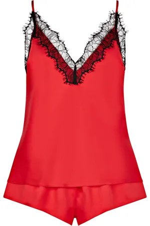 Ann Summers Ensemble pyjama en dentelle Cerise et cami en satinXXL