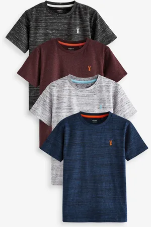 Next T-shirt brodé Manches courtes Stag 4 Pack (3-16ans)10 ans (140cm)