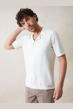 Threadbare Textured Revere Collar Knitted ShirtMédium