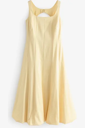 Next Robe mi-longue à col carré et ourlet bouffant40tall