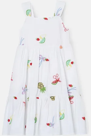 Angel & Rocket Emmie Embroidered Fruit 100% Cotton Dress98104cm