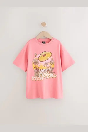 Next 100% Cotton Foo Fighters Oversized Band T-Shirt (3-16yrs)140146cm