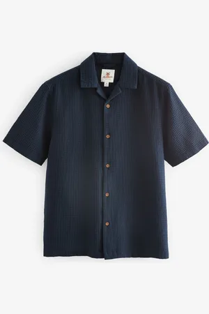 Next 100% Coton Gaufre texturé Manches courtes Chemise4XL
