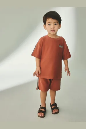 Next 100% Cotton Textured Pocket Tops & Shorts Set (3mths-7yrs)104110cm