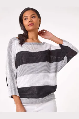 Roman Colour Block Slash Neck Jumperlarge