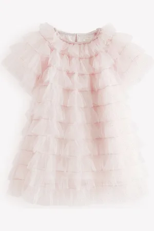 Next Robe en maille à volants étincelants (3mths-8yrs)9 - Mois 12 (74 - 80cm)