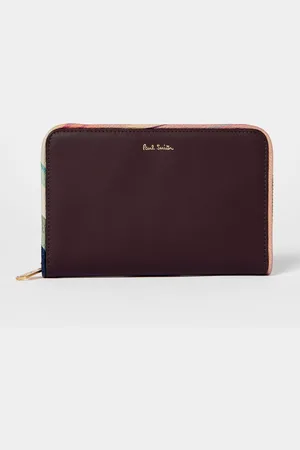 Paul Smith Red Leather Zip Around Purseun