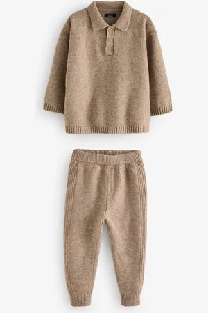 Next Ensemble Manches longues Polo et survêtements en tricot (3mths-7yrs)3 - Mois 6 (62 - 68cm)