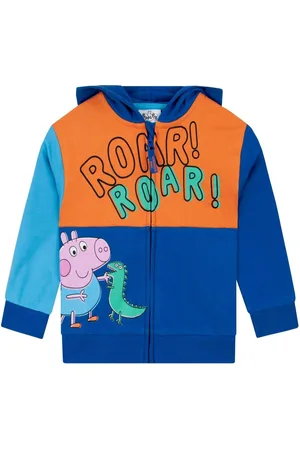 Character Peppa Pig George Pig And Dinosaur Zip-Up 100% Cotton Hoodie8692cm