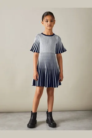 Reiss Ice métallisé Peignoir côtelé contrasté7 - 8 ans (122 - 128cm)