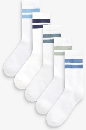 Next Lot de 5 chaussettes coussinées Semelle intérieure Coton riche en côtesUK 3 - 5.5 Jnr