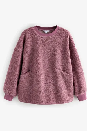 Next Imprimé coupe décontractée Teddy Borg Polaire Velours côtelé dos long Sweat col rondXS