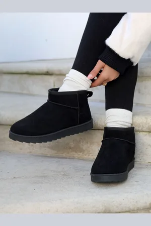 Linzi Bottines doublées en fausse fourrure Mini Addy en faux daim