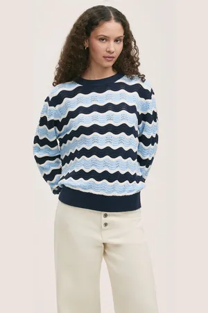 Finery London Pull Antonia rayé à col ras du cou52