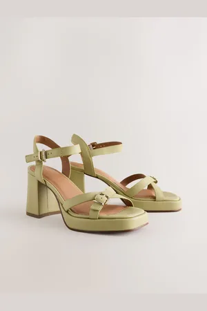 Next Chaussures Forever Comfort en cuir à bout carré avec boucle et brides à talons carréseu38