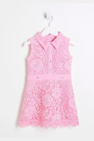 River Island Girls Lace Shirt 100% Cotton Skirt Dress9298cm