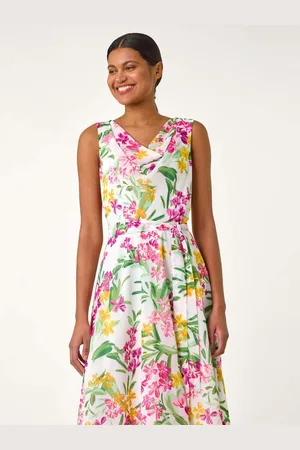 Roman Robe à fleurs et col châle40