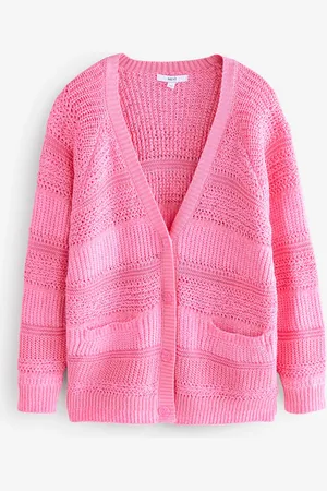 Next Cardigan boutonné en maille surpiquéeM Reg