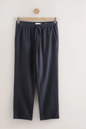 Next Textured Elasticated Waist 100% Cotton Trousers38W x 33L (UK 38 L)