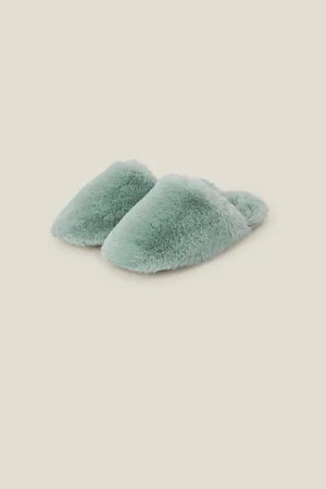 Accessorize Luxe Chaussons mules en fausse fourrureM
