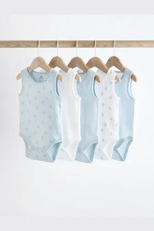 Next Baby 100% Cotton Vests 5 Pack2 - 3 ans (92 - 98cm)