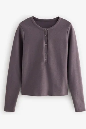 Next Cosy Soft Touch Rib Button Neck Henley Jumper TopXXL