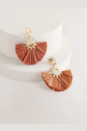 Next Raffia Sun Statement Earringsun