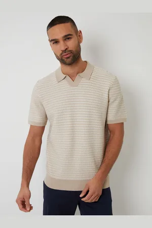 Threadbare Polo Rayure texturé à col trophée2X-Large