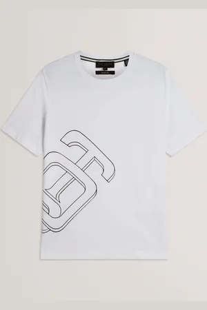 Ted Baker Craigey Manches courtes Marque Graphic 100% Cotton T-shirtpetit
