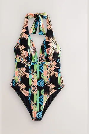 Never Fully Dressed Maillot de bain plongeant avec contrôle du ventre