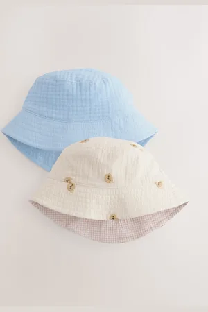 Next 100% coton Bébé Chapeaux seaux 2 Lot (0mois-2ans)Jusqu