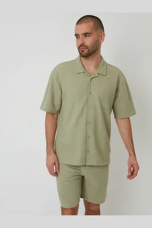 Threadbare Col Revere texturé Manches courtes ChemiseMédium