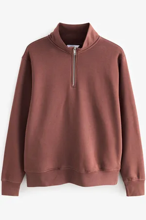 Next Jersey Cotton Rich Quarter Zip Sweat-shirtL