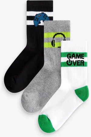 Next Semelle intérieure coussinée Chaussettes côtelées en coton riche 3 PackUK 6 - 8.5