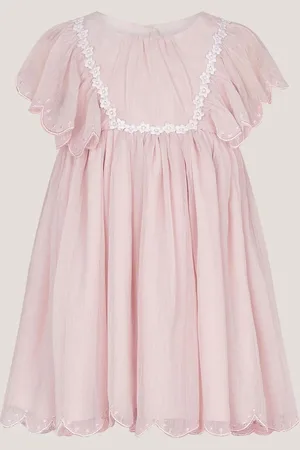 Monsoon Baby Summer Flutter Sleeve Scallop Dress9298cm