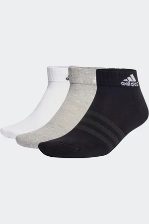 adidas Chaussettes 6 Lot Vêtements de sport rembourrées à la cheville UK 2 - 3.5