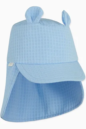 Mori Chapeau de soleil en polyester recyclé bleu6268cm