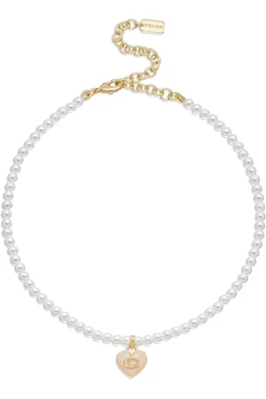 Coach Tone Signature Collier ras de cou en perles CaurUn an