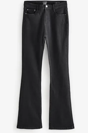 Guess High Rise À motifs Flare Leg 100% coton noir32 R