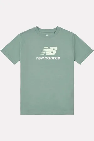 New Balance T-shirt Kids Jersey Stacked 100% coton à logo7 - 8 ans (122 - 128cm)